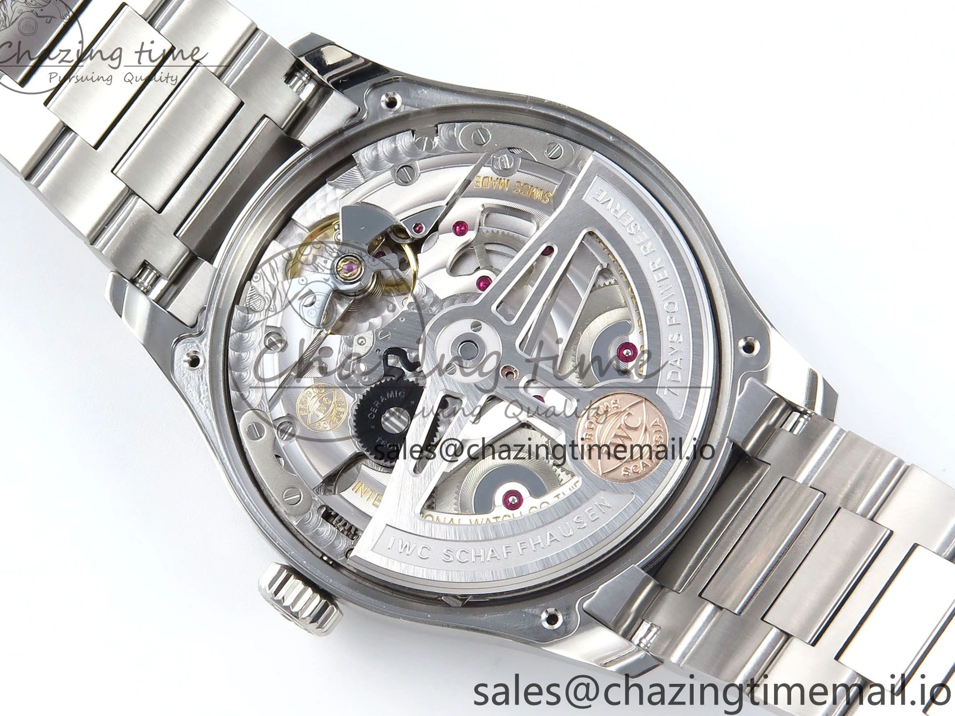 MIROTIME 0506 FashionForward Portugieser Auto IWC0562D APSF 1:1 Best Edition Light Blue Dial on SS Bracelet A 6994